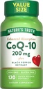 Nature 's Truth CoQ10 200mg PHARMAN 124; 120 Softgels PHARMAN 124; High Absorption PHARMAN 124; Non-GMO & Gluten Free Coenzym Supplement PHARMAL 124; s Black Pepper Extract