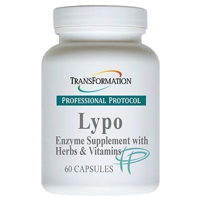 Transformace Enzymy Lypo Enzyme dodatek s bylinkami a vitaminy pro trávicí zdraví, 60 Caps