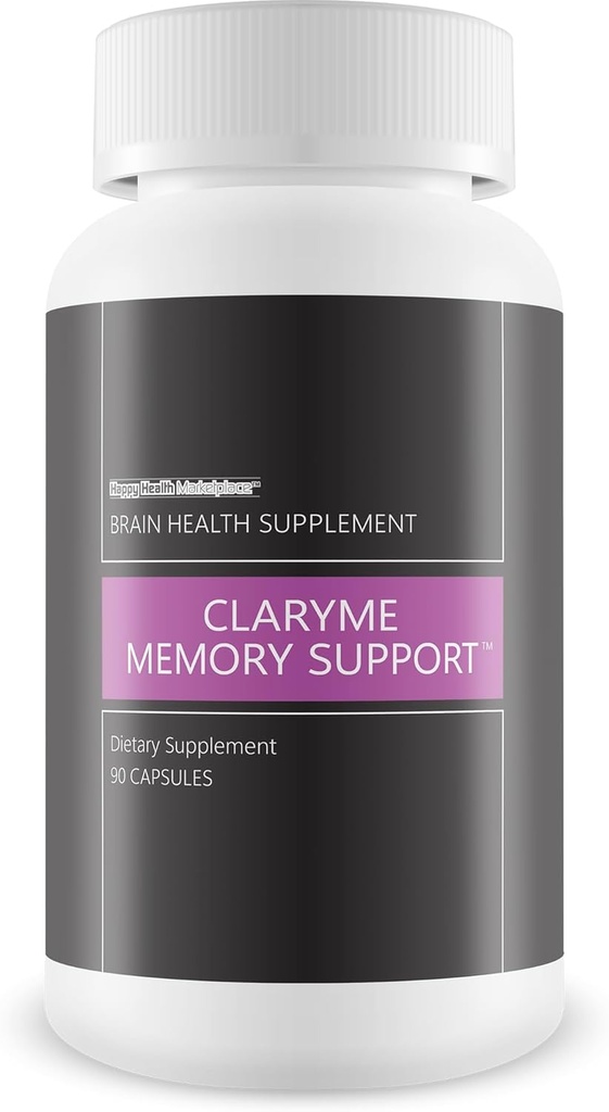 Claryme Memory Support - Náš nejlepší doplněk paměti pro mozek - Paměťové pilulky pro seniory - Paměťové doplňky pro ženy a muže - Přírodní mozek Booster - Duševní soustředění a energetické doplňky