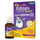 Ddrops Kids Booster 600IU 100 Drops - Denní tekutý vitamín D pro děti. Podporovat silné kosti a imunitní systém u dětí. Žádné konzervační látky, žádný cukr, Non- GMO, Alergy- Friendly