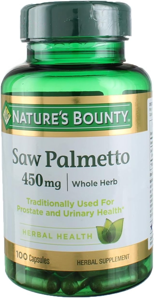 Nature 's Bounty Saw Palmetto 450 mg 100 Kapsle