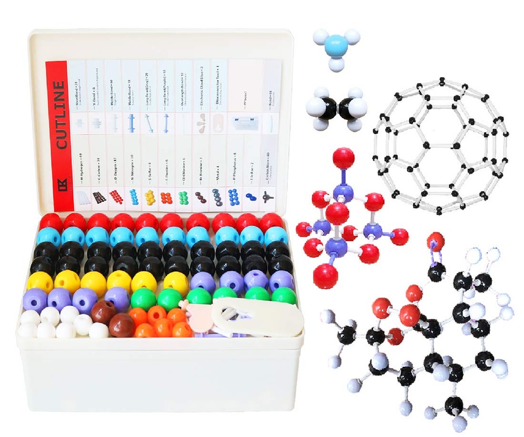 LINKTOR Chemie Molekulární model Kit (444 kusů), Student nebo učitel Set pro organické a anorganické chemie učení, Motivate Enthusiasm pro učení a zvyšování prostoru Imagination, Fullerene Set