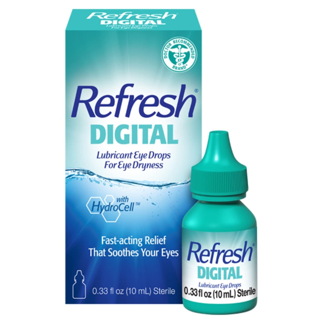 Refresh Digital Lubricant Eye Drops, 0.33 Fl Oz (Balení po 1)