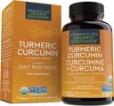 Viva Naturals Turmeric Curcumin, 1500 mg, 120 tablet - s Black Pepper pro absorpci - pro společnou podporu a buněčnou obranu