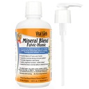 Vital Earth Minerály Fulvic Humic Mineral Blend Liquid with Pump - Fulvic Acid Dodatek s 70 + Stopy Minerály, Elektrolyty pro obnovu, Balance & Energy, 32 Oz