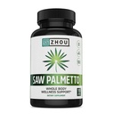 Zhou Saw Palmetto dodatek pro muže - Premium Complex, Advanced Formule, Extra síla 450mg Saw Palmetto Berry per Capsule - 100 Vegetariánské kapsle