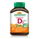 Jamieson Natural Tangy Orange Chewable Vitamin D 1000IU 100 tablet