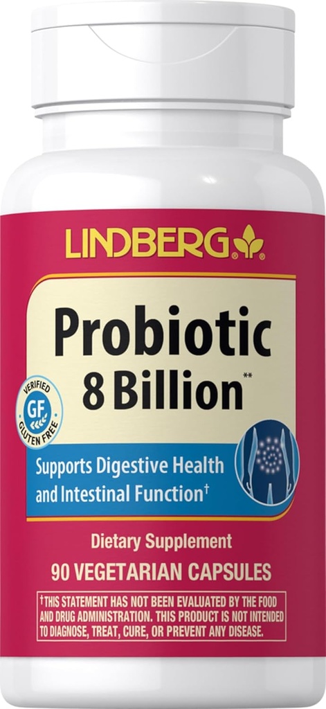 Piping Rock Probiotika pro muže a ženy 124; 90 Kapsle 124; Digestive & Intestinal Support OF 124; Non-GMO, gluten Free & Vegetarian dodatek 124; od Lindberg