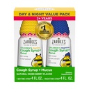 Zarbee 's Children' s Honey Cough Syrup + Mucus Day & Night Value Pack, Daytime & Nighttime Toddler Cough Syrup, Dark Honey, Ivy Leaf Extract, Heřmánek, Mixed Berry Flavor, 2X 4 Fl Oz