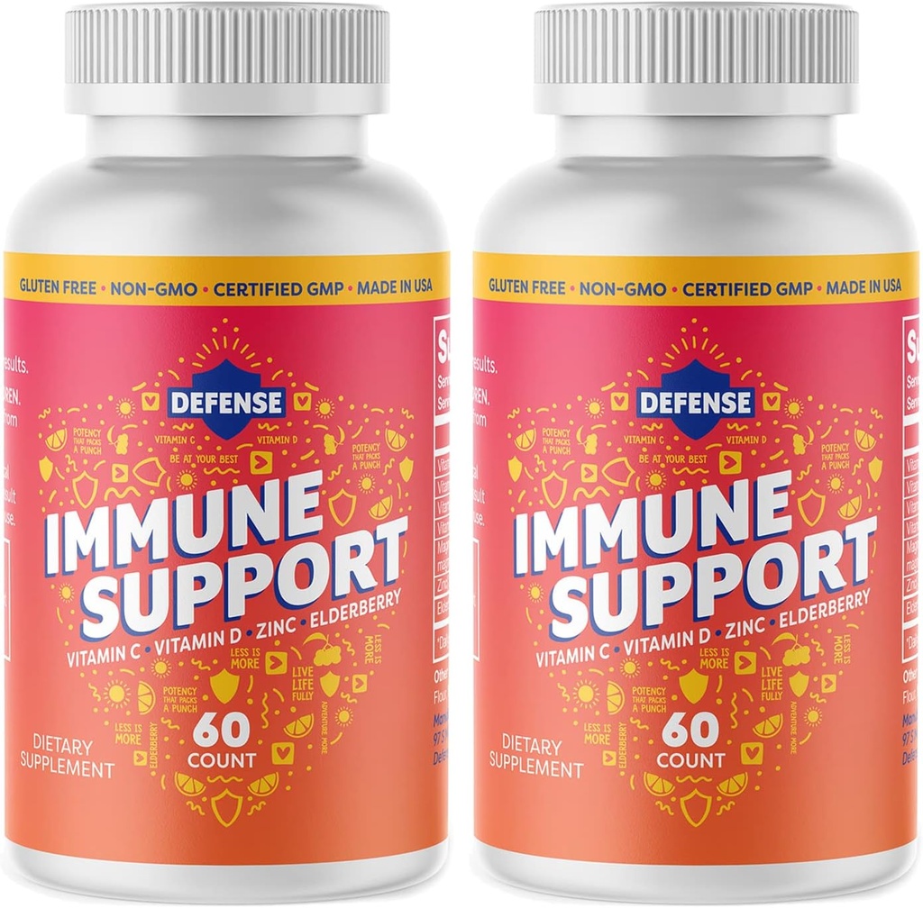 Doplněk pro dospělé 124; 30 denní zásobování 124; vysoká potence 124; imunitní boost pro muže a ženy s vitamínem C, zinek, bezinky, a vitamin D3, denní antioxidant, non GMO, gluten- zdarma 124;