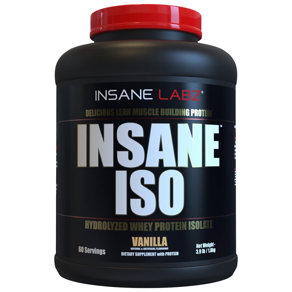 Šílený Labz Šílený ISO Syrovátkový proteinový prášek s 25g hydrolyzované syrovátky, 60 porcí, vanilka