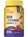 Sundance Iron Gummies CLAS124; Plus B-Vitamins CLAS124; 45 Vegan Gummies CLAS124; Grape Flavor CLAS124; Vegan, Non- GMO, a gluten zdarma dodatek