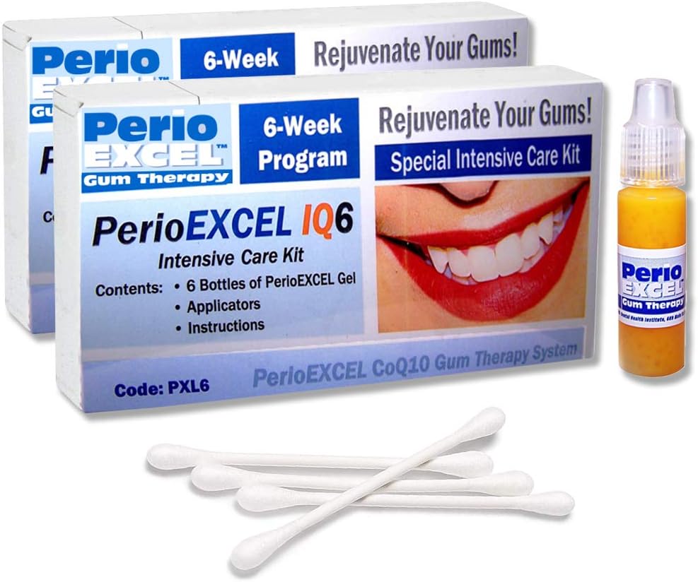 SDC - Periodicky EXCEL IQ6 DuoPack Intensive Care 12- Week Gum Therapy Kit s CoQ10 Gum Gel