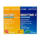 HealthA2Z ® Daytime and Nighttime Is124; Cold & Flu Medicine S124; Powerful Multi- Symptom Daytime and Nighttime Relief (24 Daytime & 12 Nighttime Softgels) (Daytime & Nighttime Combo (36 Count Pack of 1))