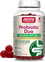 Jarrow Diplomas ® Probiotic Duo, 3 miliardy živých buněk dodatek pro imunitní zdraví a stravovací podporu, 60 Malina Flavor Probiotické gumy, 30 Den Dodávka