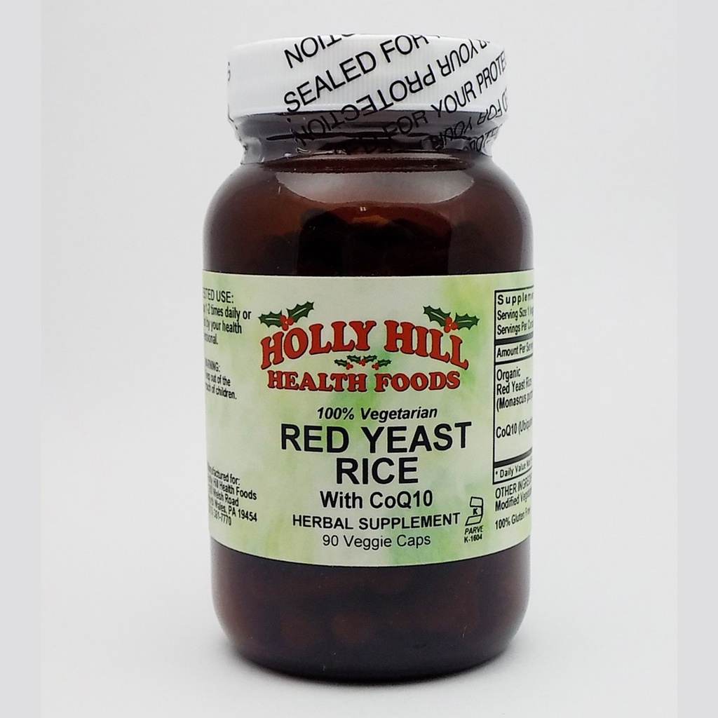 Holly Hill Health Foods, Red Yeast Rice, 90 Vegetariánských kapslí