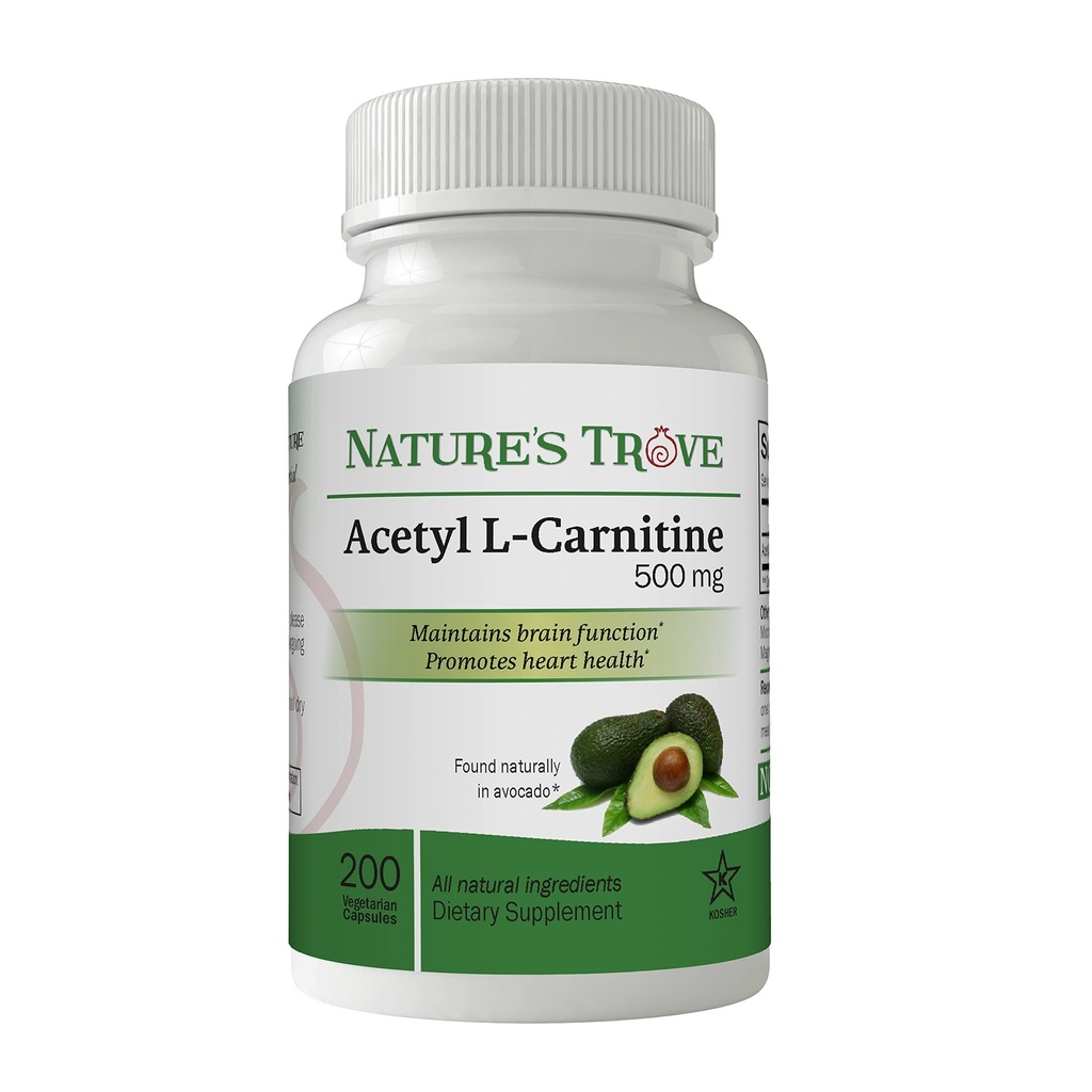 Přírodní acetyl L- karnitin (ALCAR) 500 mg 200 Vegetariánských kapslí