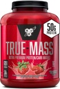 BSN TRUE- MASS Weiner, Muscle Mass Gainer Protein Powder, Strawberry Milkshake, 5.82 Pound