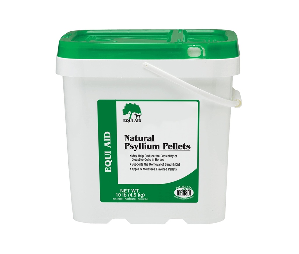 Farnam Equi Aid Natural Horse Psylium Pellet Dodatek, Podporuje odstranění písku a špíny z Ventral Colon, 10 Pounds, 32 Scoops
