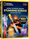 National Geographic Stunning Chemistry Set - Mega Science Kit s 45 Snadnými experimenty - Vytvořit sopka a spustit raketu, STEM projekty pro děti věku 8-12, Věda Hračky (Exkluzivní)