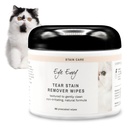 Eye Envy Tear Sain Wipes for Cats. Textured to Gently Clean, Treats The cause of Staining. 100% přírodní vzorec. Doporučeno perskými a exotickými chovateli, veterináři, Groomery. USA Made. 60 Cat Eye Wipes