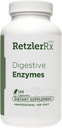 HormoneSynergie Digestivní Enzymy 120 Zeleninové kapsle 124; Vícekyselá rezistence, Vegan- Vhodné Digestivní Enzymy *