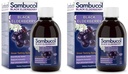 Sambucol Black Elderberry Syrup - Sambucus Elderberry Syrup, Black Elderberry Liquid, Imunitní podpora, High Antioxidants, Gluten Free - Original Formule, 7.8 Fl Oz (Pack of 2)