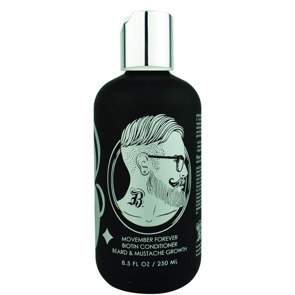 Biotin- for Beard Growth-Beard Conditioner for Grooming- Movember Forever Biotin Facial Conditioner 8.5z.