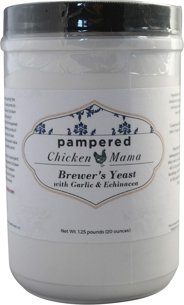 Brewer 's Yeast for Backyard Chickens & Ducks with Echinacea, Česnek, & Oregano (4 libry)