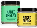 NAKED Vegan Energizing Bundle Neochucená energie Nutrition Super Zelené Powder Organic Greens Dodatek