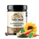 TERRA ORIGIN Superfoods Greens Blend Imunity and Digestive Supplement 124; Organic Zeleninové doplňky s tumerickým, Mléčné Thistle, Zelený čaj, Chlorella current 124; Non- GMO, gluten- Free, Vegan current 124; Coffee current 124; 30 Servings