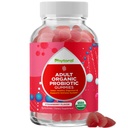 Zdravé Gut probiotické gumy pro dospělé - Organic Probiotics for Gut Health Upset Stomach Relief and Immunication Support - Digestive Health Chewable Probiotic Gummies for Women and Men - 5 Milionů CFU