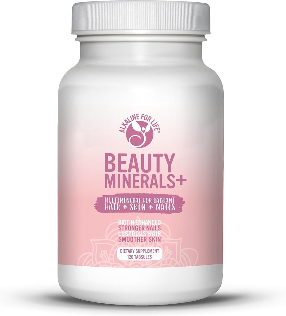 Minerály krásy - Biotin Enhanced Multimineral for Hair Growth, Nail Strength, and Skin Elasticity - 19 Nutrients - Vlasy kůže a nehty Vitamíny