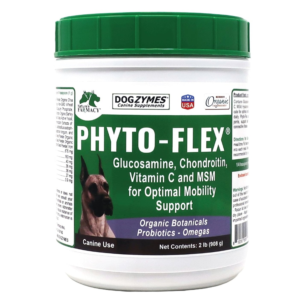 Dogzymes Phyto Flex - Glucosamine, Chondroitin, MSM a kyselina hyaluronová... (2 litry)