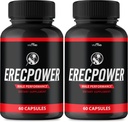 Erecpower pro muže Kapsle - Erecpower Pills Advanced Formule - Maximální síla, ErecPower pro muže Dodatek Erec Power 60 Kapsle, Erec Power Vitamin Pills Recenze (2 Pack)