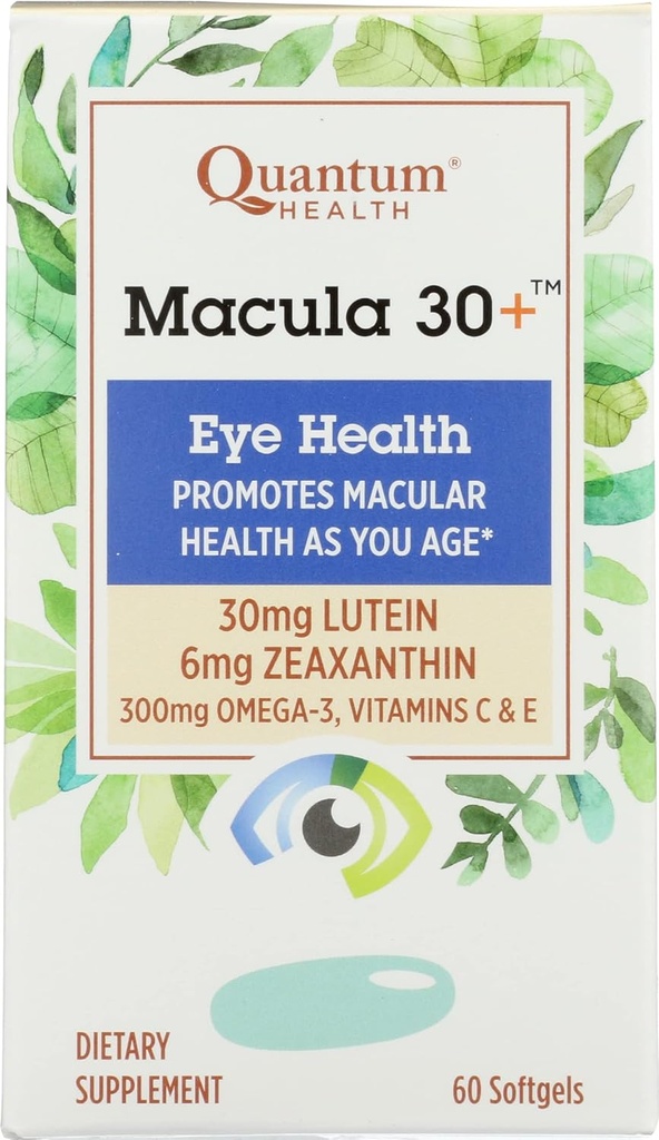 Quantum Health Macula 30 + Eye Health, 60 Softgels (Balení po 1)