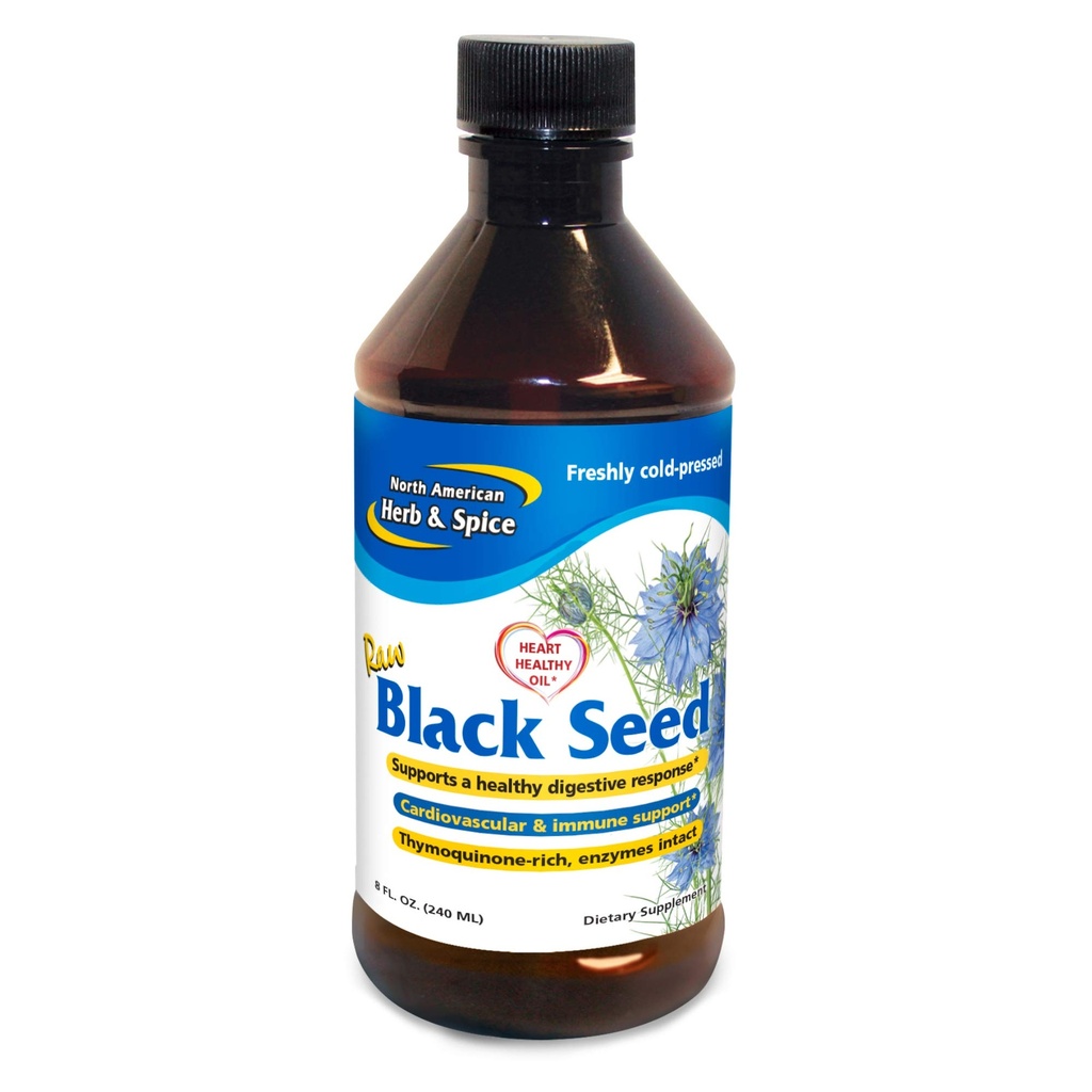 Severoamerický Herb & Spice Black Seed Oil - 8 fl. oz. - Kardiovaskulární, stravovací a imunitní podpora - Obsahuje Wild, Mediterranean Oreganol P73 Oregano Oil - Non- GMO - 48 Celkem Slouží