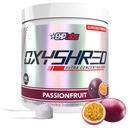 EHP Labs OxyShred Pre Workout Powder & Shredding Supplementary - Presping Powder with L Glutamine & Acetyl L Carnitin, Energy Boost Drink - Passionfruit, 60 Servings