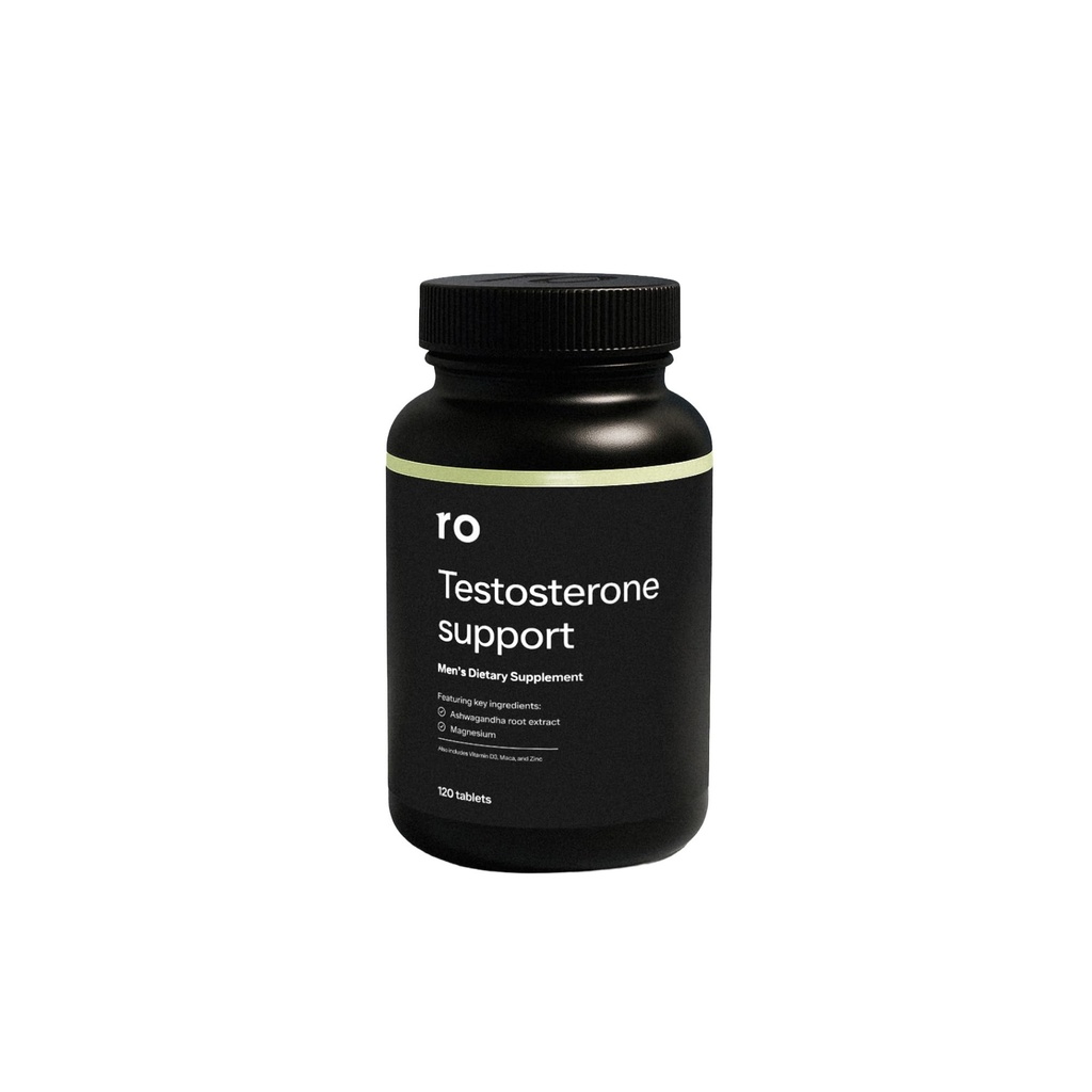 Ro Testosteron Podpora pro muže cca. 124; Denní Nutriční dodatek s Ashwagandha na podporu zdravé hladiny testosteronu a hořčíku na podporu svalové zdraví cca. 124; (120 Tablety)