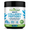 ForestLeaf Kolagen Peptides Powder Neochucené - Hydrolyzované travnaté Fed Keto Kolagen Protein Powder Typ 1, 2 & 3 - Vitální vlasy, kůže, hřebíky, spojky, zotavení, 11g per Serving