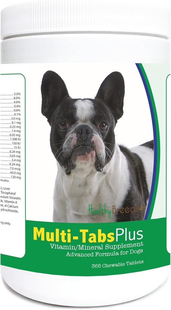 Zdravé plemeno Francouzský buldok MultiTabs Plus Žvýkací tablety 365 Počet
