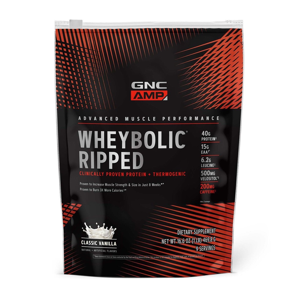 GNC AMP Wheybolic Ripped - Classic Vanilla (9 Služeb)
