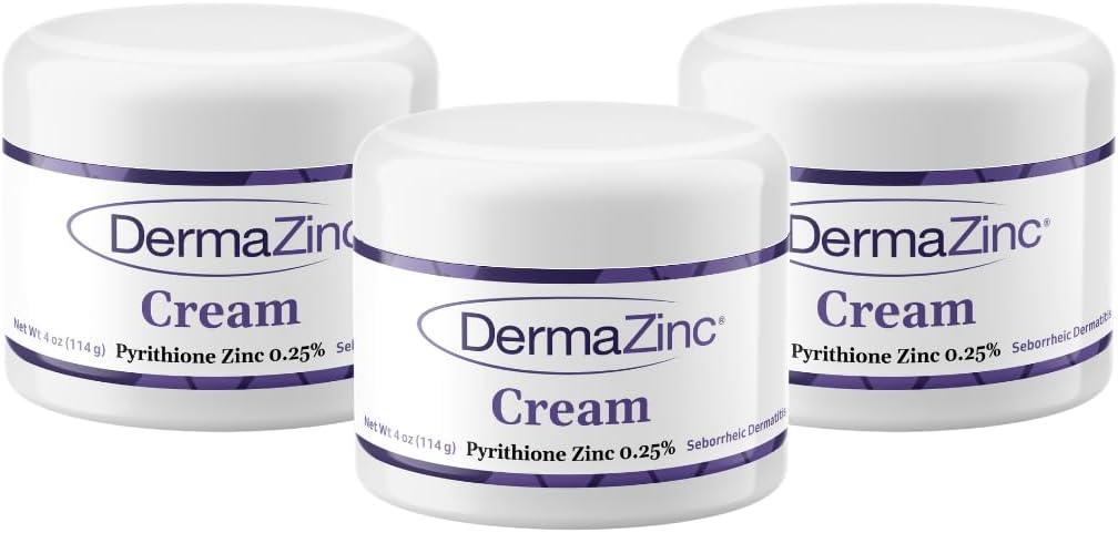 Dermazin terapie krém, Zinkový krém pro kůži, SkinDisorder ReliefCream pro psoriasis, Dermatitida, Eczema, a další kožní stav (3 Pack)