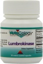 Nutricology Lumbrokináza Dodatek - Cirkulační System Support, Podporuje krevní cirkulaci již v normálním rozsahu - 30 opožděné uvolnění vegetariánské kapsle