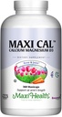Maxi Health vápník 1000 mg doplněk s vitamínem D3 (1000 IU) a hořčík (500 mg) - Kost, zuby a společná podpora pro muže a ženy - 360 Kapsle - Maxi Cal
