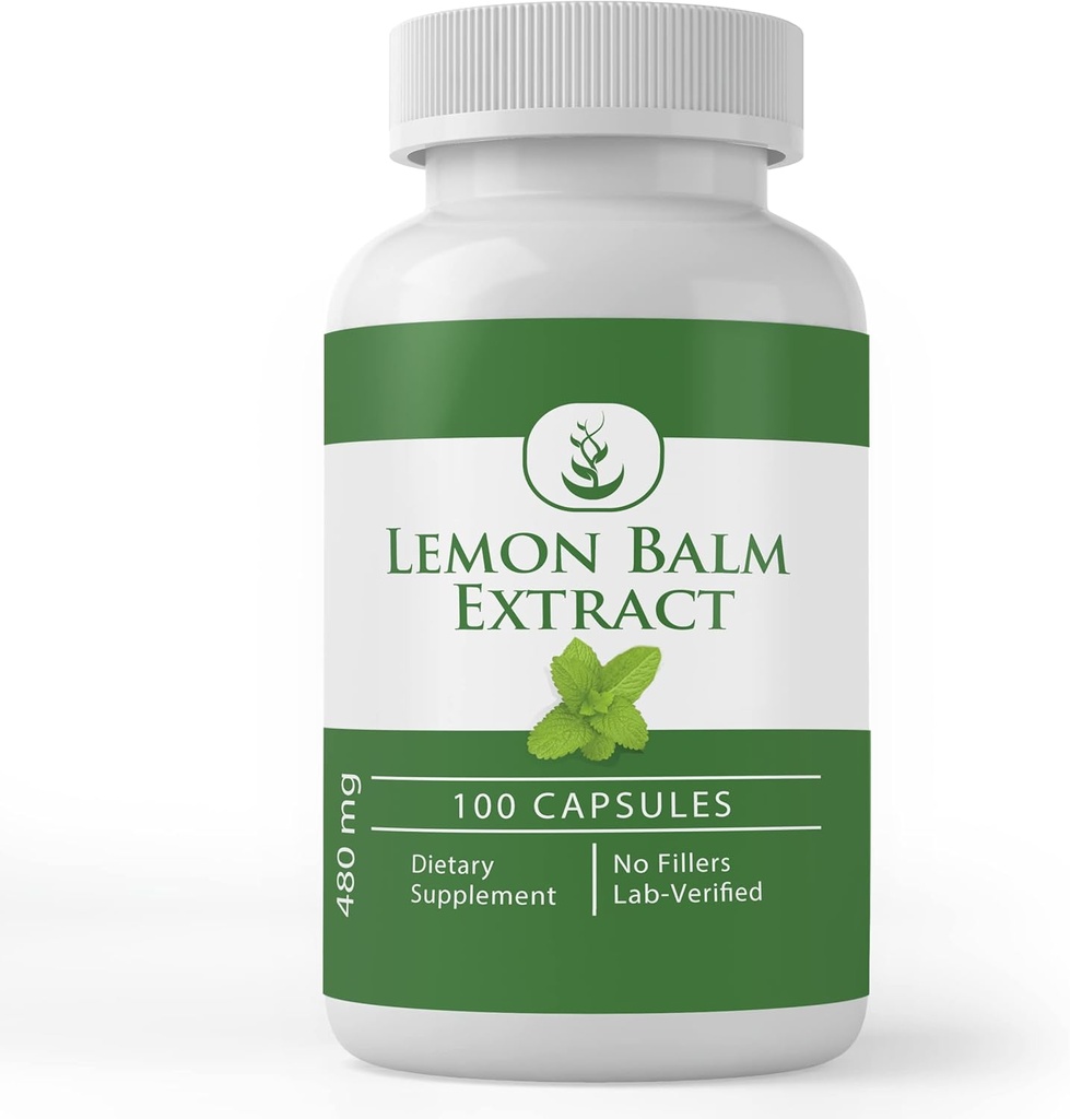 Čisté původní ingredience Lemon Balm Extract (100 Kapsle) Vždy čisté, žádné přísady nebo Fillers