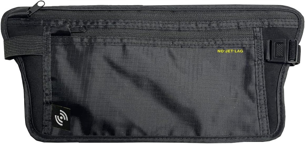 NO Jet Lag Travel Waist Pouch, držitel cestovního pasu s technologií blokování RFID, skryté cestovní Pouch na ochranu hotovosti, kreditní karty, telefony, cestovní Essential