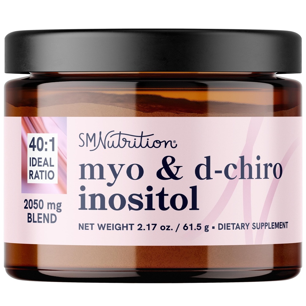 Myo- Inositol & D- Chiro Inositol Powder 124; Hormon Balance for Women CUP124; Ideal 40: 1 Ratio CUP124; Myo 2000mg, D Chiro 50mg CUP124; Regulate Menstrual Cycle and Support Ovarian Health CUP124; 30 Servings, 2.17 oz.
