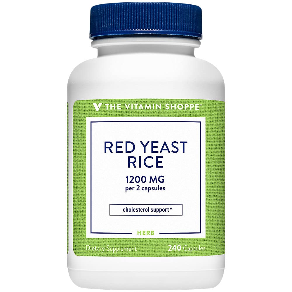 Vitamin Shoppe Red Yeast Rice - 1200 MG (240 tobolek)