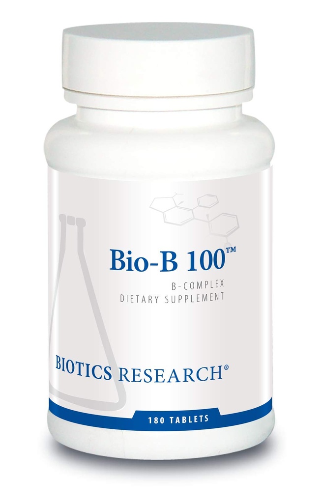 Biologický výzkum Bio B 100 - Vitamin B Complex podporuje energii a zdraví - 180 tablet